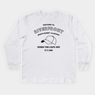 Alabama Riverfront ball, the caps off Kids Long Sleeve T-Shirt